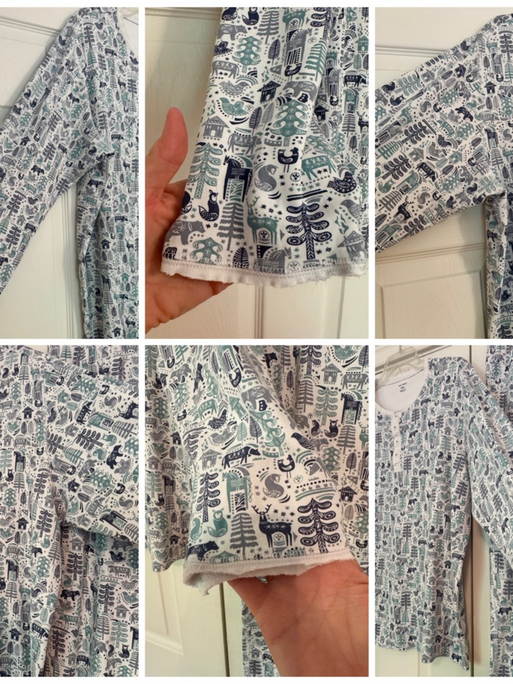 Roller Rabbit Nordic Folk Pima Cotton Pajamas XXL - Picture 4 of 14